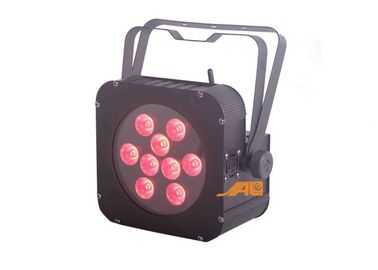 9pcs Rgbwa 6 UV in 1 progettazione leggera par piana di caso di basso profilo del ferro di DMX