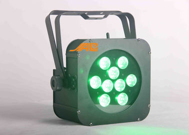 9pcs Rgbwa 6 UV in 1 progettazione leggera par piana di caso di basso profilo del ferro di DMX