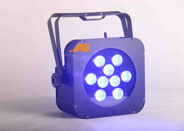 9pcs Rgbwa 6 UV in 1 progettazione leggera par piana di caso di basso profilo del ferro di DMX