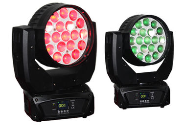 540° Pan 270° Tilt 19 pz 12 W RGBW 4in1 LED Luce a testa mobile Zoom Wash Luce a testa mobile