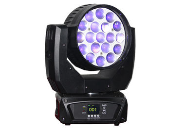 540° Pan 270° Tilt 19 pz 12 W RGBW 4in1 LED Luce a testa mobile Zoom Wash Luce a testa mobile