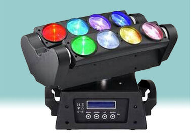 8 occhi 10w Rgbw 4 in 1 luce 14/18/42 ch Dmx 512 del carrello del LED
