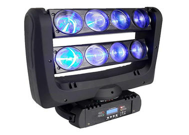 Il doppio ragno di fila ha condotto RGBW leggero 8pcs 10 watt del LED di luce del carrello