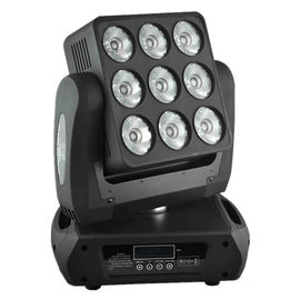 Alto Brithness 9 luci della matrice del fascio di Sharpy del lavaggio della luce del carrello di X12 W RGBW LED
