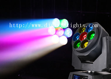 7 pezzi del carrello DJ mettono in scena le luci della decorazione con il carrello del fascio di DMX 200W LED
