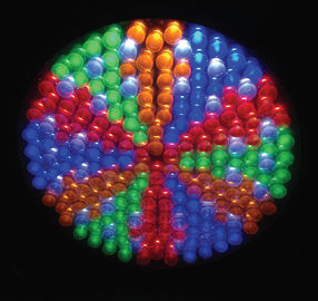 RGBAW a pile ha condotto la luce di nozze/parità principale esile principale 198pcs * 10mm
