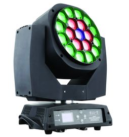 Rotazione della luce del carrello di Rgbw 19 *1 5W LED con il grado di angoli 4 - 60 dello zoom