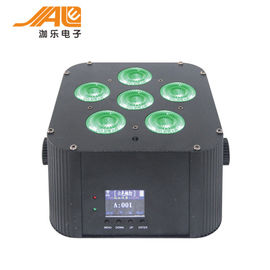 Il DJ mette in scena il uplight principale dmx senza fili par uv leggero della batteria della luce 6in1 6x18w di rgbwa del quadrato della batteria per nozze 