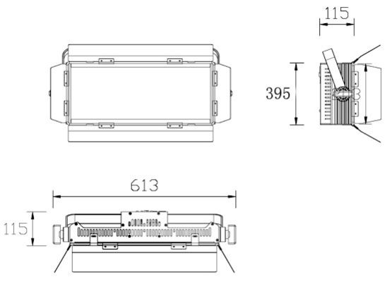 400W 3200K 5600K Digital Flat Plate Soft Light per teatro di conferenze