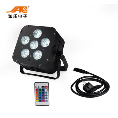 Batteria 6x18w Rgbwa 6 uv di Wifi in latte par senza fili di 1 LED per nozze