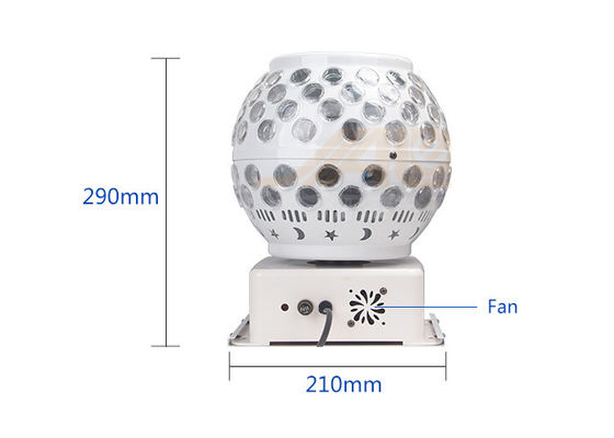 Il RGB 3 IN 1 fase della discoteca di effetto di 50W LED accende Crystal Magic Ball