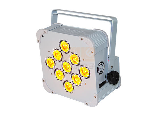 luce leggera par senza fili della batteria di Tri colore LED di alta luminosità di 9*6w DMX