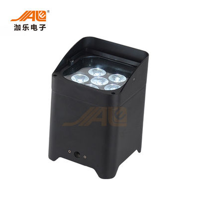 6PCS RGBWAUV 6 in 1 luce par del IRC del LED della batteria par senza fili delle latte