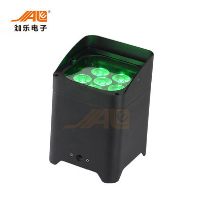 6PCS RGBWAUV 6 in 1 luce par del IRC del LED della batteria par senza fili delle latte