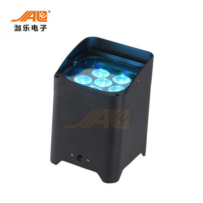 6PCS RGBWAUV 6 in 1 luce par del IRC del LED della batteria par senza fili delle latte