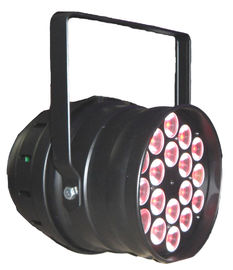 18 dell'interno la x 3w/parità di 9w il RGB 3in1 LED possono lampada della fase di parità principale luci 64 DMX per la discoteca