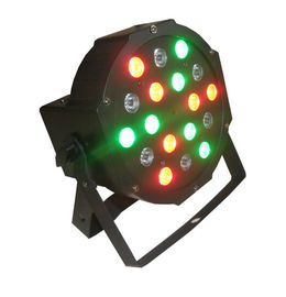 18 x 3w RGB hanno condotto la luce par piana/luci dell'interno principali 7CH DMX del DJ della fase di parità 64