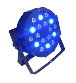 18 x 3w RGB hanno condotto la luce par piana/luci dell'interno principali 7CH DMX del DJ della fase di parità 64