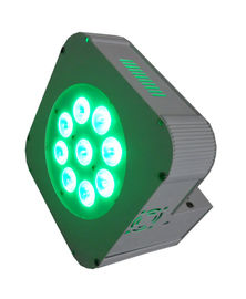 La radio della batteria ha azionato la luce par piana senza fili delle latte 9pcs LED di parità di colore pieno LED