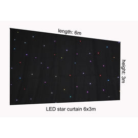 RGB tenda del panno della stella di 3m x di 6 LED, tende della luce della stella della fase del contesto per il fondo di fase