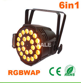 le luci/della fase del DJ di parità principali 6in1 parità dell'interno leggera par principale Dmx possono 24pcs 15w Rgbwa uv