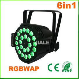 le luci/della fase del DJ di parità principali 6in1 parità dell'interno leggera par principale Dmx possono 24pcs 15w Rgbwa uv