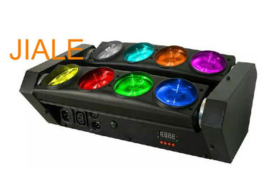 Luce del carrello del fascio LED del ragno degli occhi di DMX512 RGBW 4in1 8/luce girante della fase