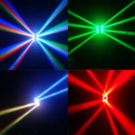 Luce del carrello del fascio LED del ragno degli occhi di DMX512 RGBW 4in1 8/luce girante della fase