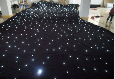 Decorazione a prova di fuoco della fase del fondo di eventi della tenda del panno della stella del velluto LED