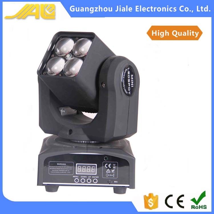 Nuovo 4pcs 10w 4in1 ha condotto le mini luci del DJ della luce dello zoom del lavaggio della luce del carrello
