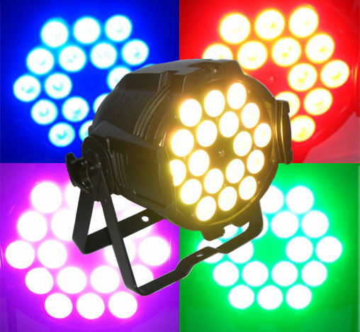 Le luci variopinte del carrello del DJ attivate suono, parità di DMX 512 LED possono illuminazione