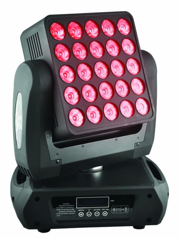 25 luce della matrice di illuminazione dei paraocchi della luce RGBW del carrello del fascio di X12 W LED
