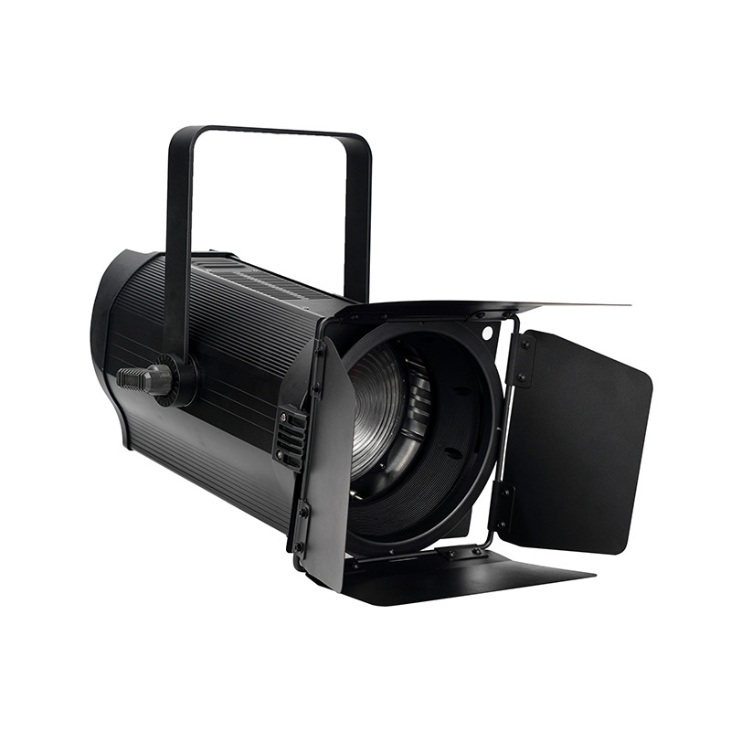 200w Fresnel Spot Illuminazione teatrale 3200k + 5600k Fresnel luci Casella di alloggiamento nero