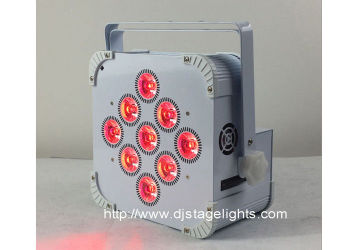 latte par senza fili di 9pcsX18w LED DMX LED, luce principale ricaricabile della fase