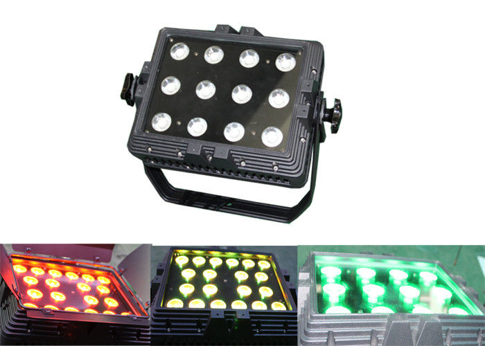 IP65 impermeabilizzano 12 * la discoteca all'aperto DJ della rondella DMX512 della parete di 3W il RGB LED mette in scena l'illuminazione