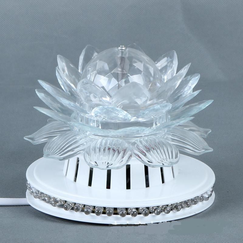 La bella fase della discoteca accende poca luce di Lotus LED di Sun, 9W lampada girante del girasole LED