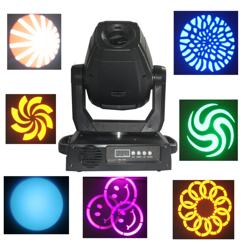 60w/75w lampada della fase del punto luminoso del carrello del Gobo LED