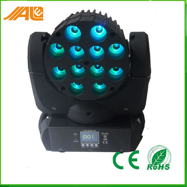 12 x 10w Rgbw 4in1 DJ mettono in scena luminosità principale lavaggio del carrello l'alta