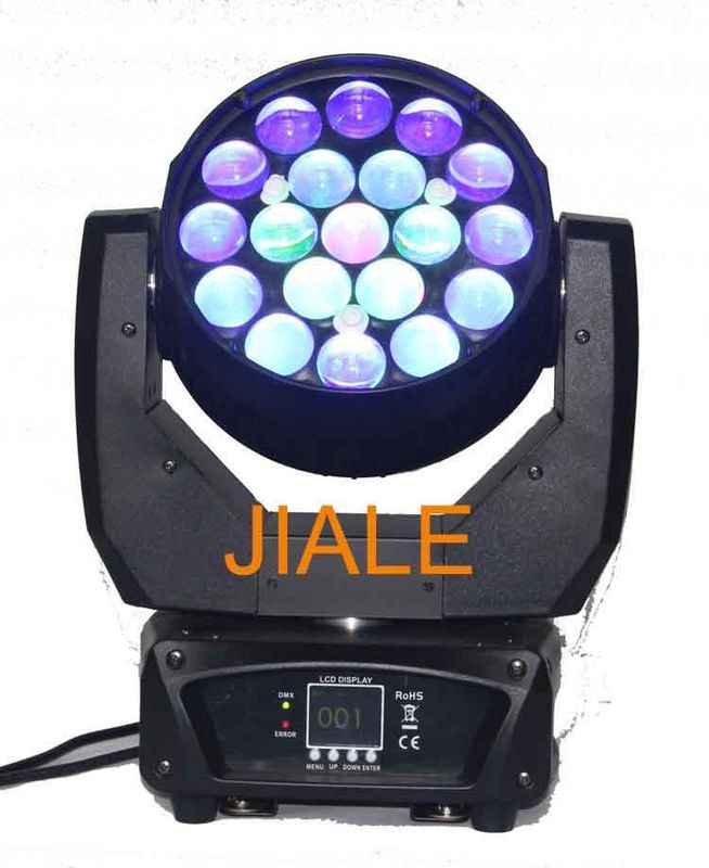 19 lo zoom principale Rgbw DJ di x 12w ha condotto la luce della fase/la luce lavaggio del carrello