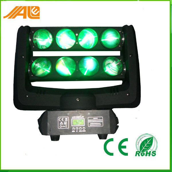 La fase 10w Rgbw ha condotto l'effetto leggero DMX 512 del fascio del carrello del ragno